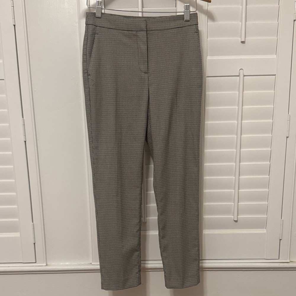 H&M Black & Gray Cropped Slim Ankle Pants